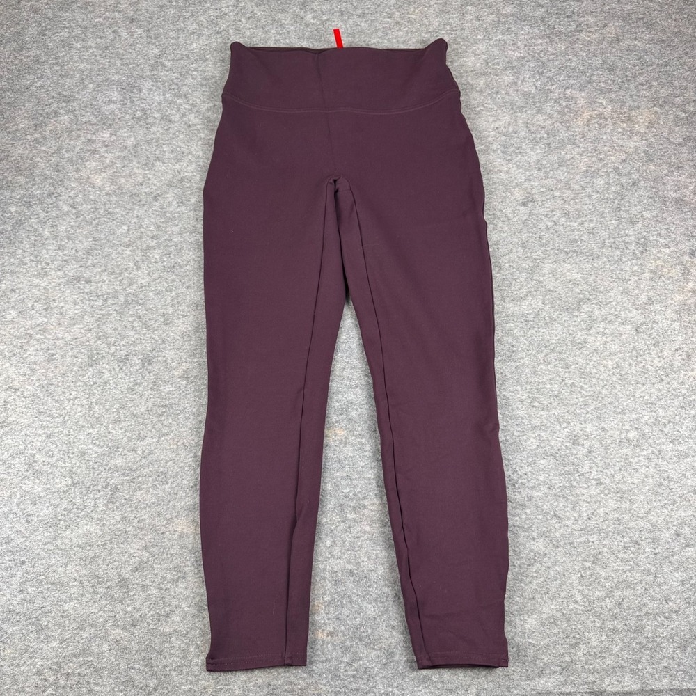 SPANX The Perfect Pants 27" Ankle Ponte Burgundy Womens Medium M